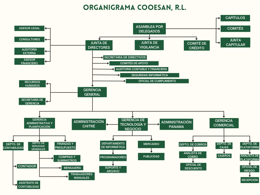 Organigrama de Cooesan